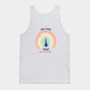 Charity Peacock- Supershoes- Childhood Cancer Awareness Tank Top